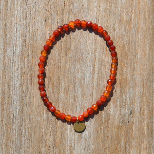 Red Agate Gemstone Bracelet